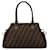 Fendi Brown Zucca Etniko Canvas Handbag Cloth Cloth  ref.1394575