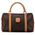 Céline Celine Brown Macadam Boston Marrone Pelle Tela Vitello simile a un vitello Panno  ref.1394583