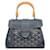 Goyard Blau Mini Goyardine Saigon Souple Dunkelblau Kalbähnliches Kalb Tuch  ref.1394587