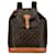 Louis Vuitton Monogram Brown Montsouris GM Cuir Toile Marron  ref.1394614