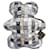 Hermès NEUF PELUCHE HERMES DOUDOU MOTIF BOLDUC EN SOIE NEW SILK TEDDY Simili cuir Multicolore  ref.1394658