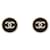 NEUF BOUCLES D'OREILLES CHANEL LOGO CC RONDES PUCES METAL DORE EARRINGS Métal Doré  ref.1394660