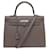 Hermès NEUF SAC A MAIN HERMES KELLY II 35 SELLIER CUIR EPSOM ETOUPE BANDOULIERE PURSE Taupe  ref.1394724