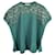 Valentino Garavani Lace-Paneled Stretch-Knit Top In Green Viscose Olive green Cellulose fibre  ref.1394729
