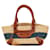 Balenciaga Raffia Panier Bag Bolsa de material natural 236741 em bom estado  ref.1394761