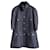 Chanel Casaco preto icônico estilo casulo com padrão de camélias Multicor Poliéster  ref.1394851