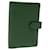 LOUIS VUITTON Epi Agenda PM Day Planner Cover Green R20054 LV Auth 75038 Leather  ref.1394902
