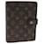 LOUIS VUITTON Monogramm Agenda MM Tagesplaner-Umschlag R20105 LV Auth bs14153 Leinwand  ref.1394921