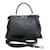 Fendi Peekaboo Cinza Couro  ref.1395085