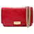 Portafoglio Chanel su catena Rosso Pelle  ref.1395532