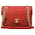 Timeless Chevron di Chanel Rosso Pelle  ref.1395577