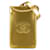 Capa de telefone Chanel Dourado Couro envernizado  ref.1395712