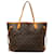 Bolso tote Neverfull MM marrón con monograma de Louis Vuitton Castaño Cuero  ref.1395750