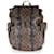 Mochila Christopher de lona Macassar con monograma de Louis Vuitton Castaño Lienzo  ref.1395782