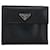 Prada Saffiano Trifold Wallet Cartera corta de cuero 1M0170 en buen estado  ref.1396007