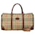 Burberry Haymarket Check Canvas Boston Bag Canvas Travel Bag in Good condition Cloth  ref.1396048