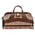 Burberry Haymarket Check Travel Boston Bag  Canvas Travel Bag in Good condition Cloth  ref.1396054