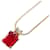 Collar con colgante de rubí Dior Collar de metal en excelentes condiciones  ref.1396070