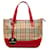 Burberry Haymarket Check Mini Handtasche Canvas Handtasche in gutem Zustand Leinwand  ref.1396094