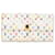 Carteira de crédito Louis Vuitton Porte Monnaie Carteira longa de lona M60004 em bom estado  ref.1396120