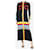 Autre Marque Robe chemise midi côtelée à rayures noires en laine mélangée - taille S  ref.1396212