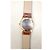 Reloj LIP classics con correa de cuero estilo cocodrilo - NUEVO Castaño Beige Dorado - vista 5