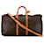 Louis Vuitton Brown Monograma Keepall Bandouliere 55 Marrom Couro Lona  ref.1396548