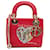 Dior Red x Niki de Saint Phalle Mini Lady Dior Leather Pony-style calfskin  ref.1396579