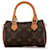 Louis Vuitton Brown Monogram Mini HL Speedy Light brown Leather Cloth  ref.1396595