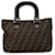 cabas Twins en toile Zucca marron Fendi Tissu  ref.1396603