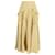 Rejina Pyo Lena Crinkled Midi Skirt in Yellow Linen  ref.1396627