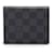 Louis Vuitton Damier Graphite Compact 6CC Wallet Canvas Short Wallet N60362 in Excellent condition Cloth  ref.1396684