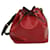 Bolsa de ombro LOUIS VUITTON Epi Petit Noe bicolor preto vermelho M44172 Autenticação de LV 75268 Couro  ref.1396816
