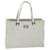 FENDI Zucchino Canvas Hand Bag White Auth 75224 Cloth  ref.1396822