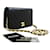 CHANEL Full Flap Bolsa de Ombro com Corrente Clutch Pele de Cordeiro Acolchoada Preta Preto Couro  ref.1396877