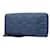 Carteira Louis Vuitton Zippy Azul Couro  ref.1397236
