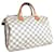 Louis Vuitton Speedy 30 Branco Lona  ref.1397274