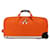 Borsone morbido Louis Vuitton Horizon 55 Arancione Tela  ref.1397398