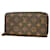Louis Vuitton Portefeuille zippy Brown Cloth  ref.1397439