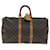Louis Vuitton Keepall 45 Marrone Tela  ref.1397555