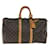 Louis Vuitton Keepall 45 Marrone Tela  ref.1397623