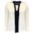 Autre Marque Derek Lam Ivory / Black Long Sleeved Silk Blouse Cream  ref.1397685