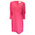 Autre Marque Hugo Boss – Daraya – Langärmliges Wickelkleid aus Kunstfaser mit V-Ausschnitt in Hellrosa Pink Polyester  ref.1397691
