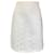 Autre Marque Alaia White Embroidered Mesh Skirt Polyester  ref.1397693