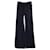 Autre Marque Frame Black Le Palazzo High-Rise Wide-Leg Trousers Cotton  ref.1397694