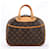 Louis Vuitton Monogram Trouville Handbag M42228 Brown Leather  ref.1397703