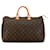 Louis Vuitton Speedy 25 Marrom Lona  ref.1397808