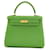 Hermès Kelly 25 Green Leather  ref.1397878