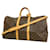 Louis Vuitton Keepall Bandouliere 55 Braun Leinwand  ref.1398007