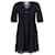 Ba&Sh V-Neck Mini Dress in Navy Blue Cotton  ref.1398110